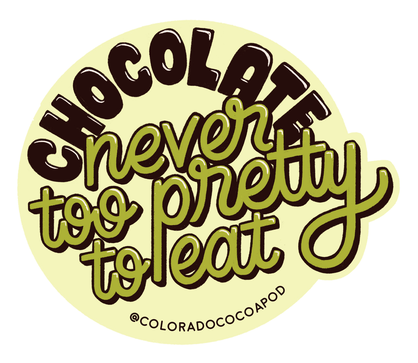 COLORADO COCOA POD STICKER