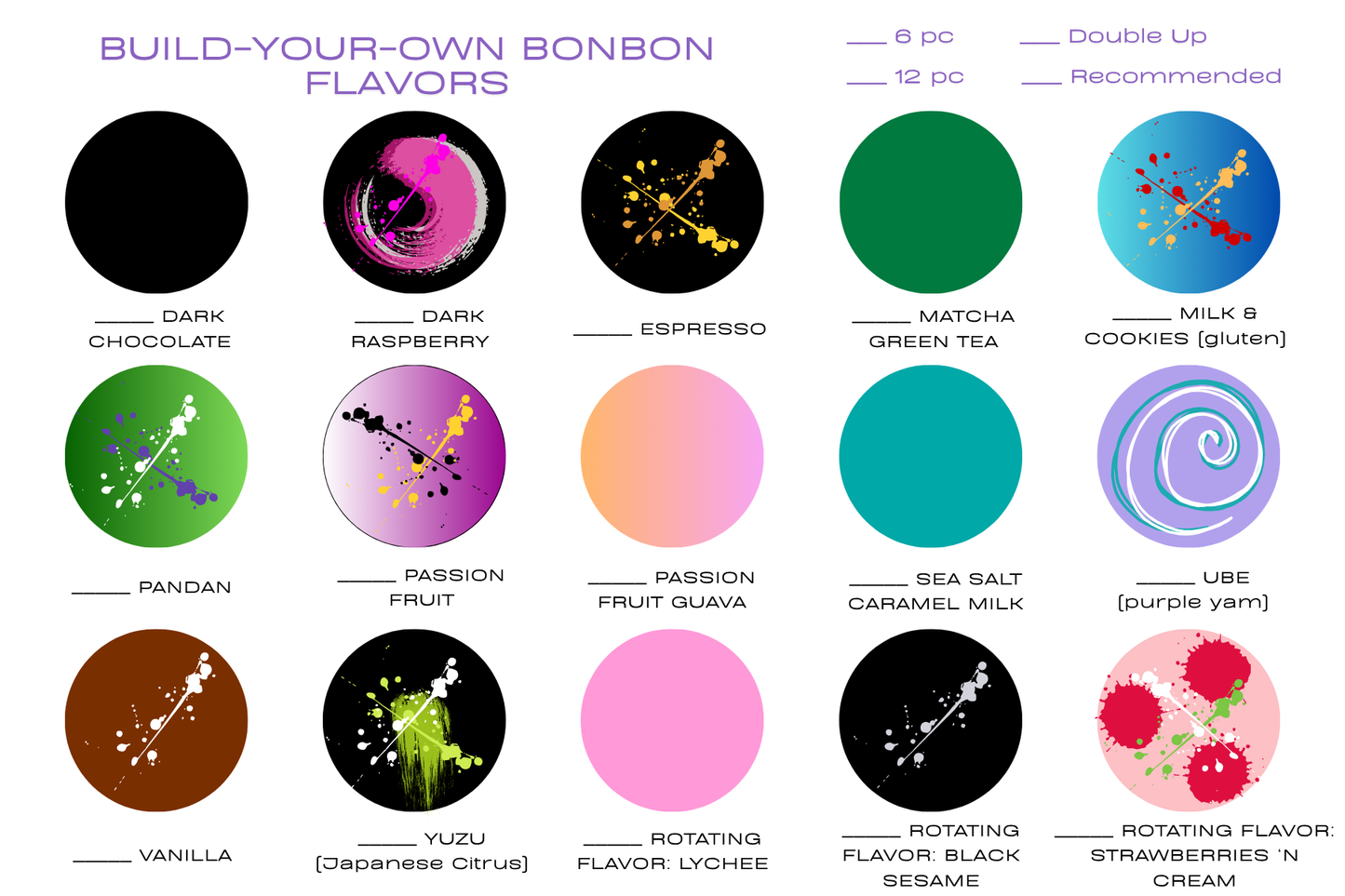 12 PC BUILD-YOUR-OWN-BONBON-BOX